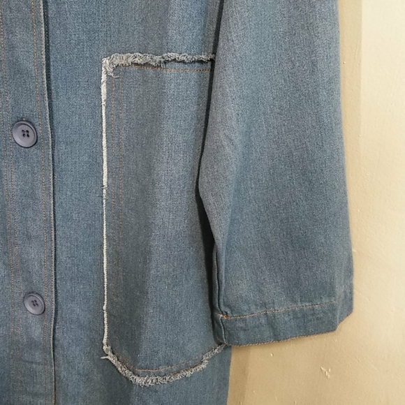 DENIM SPRING COAT - Picture 3 of 9